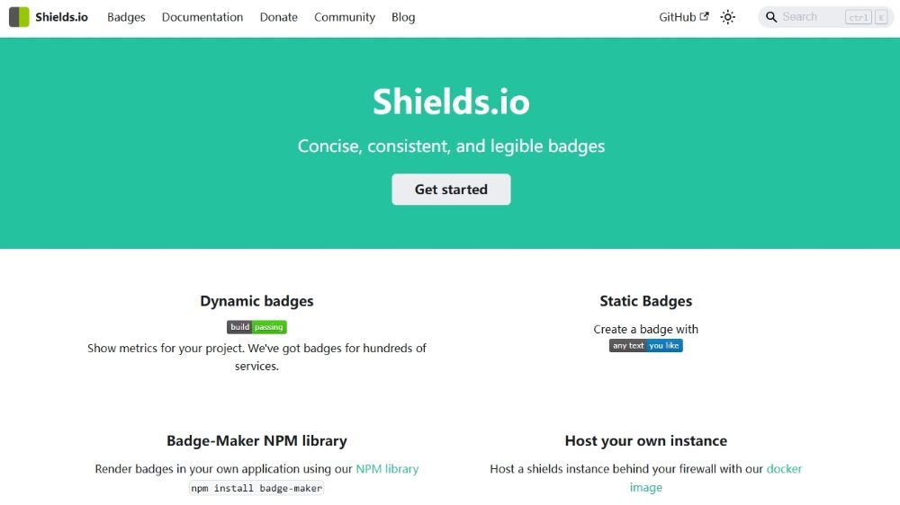 Shields.io：打造个性化 GitHub 徽章的利器，轻松美化你的项目文档