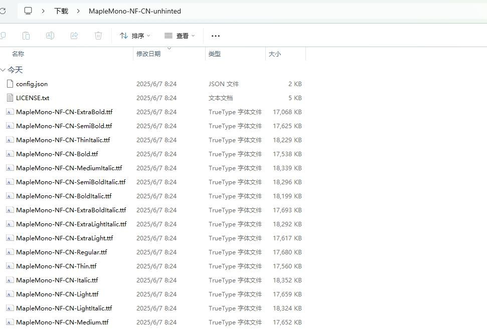 Windows Maple Mono字体安装使用教程